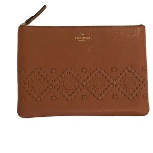 Kate Spade Gia Clutch Warm Cognac